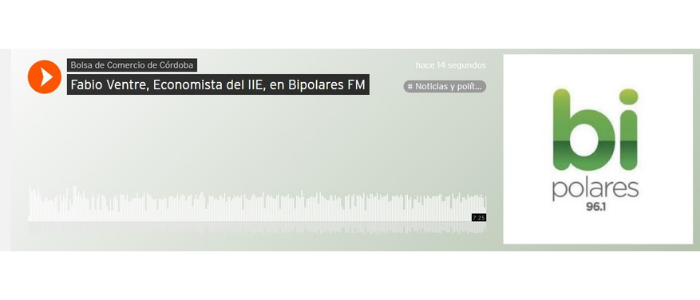 Fabio Ventre, Economista del IIE, en Bipolares FM